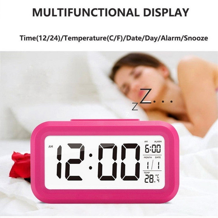 Temperature Type Lazy Snooze Alarm Mute Backlit Electronic Clock(Green) - free shipping - PMC TechLife - Order now!
