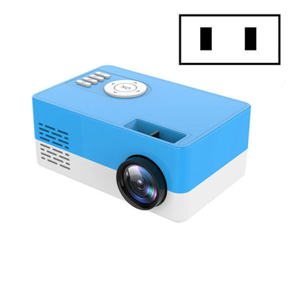 S261/J16 Home Mini HD 1080P Portable LED Projector, Support TF Card / AV / U Disk, Plug Specification:US Plug(Blue White) - Mini Projector by PMC Jewellery | Online Shopping South Africa | PMC Jewellery | Buy Now Pay Later Mobicred