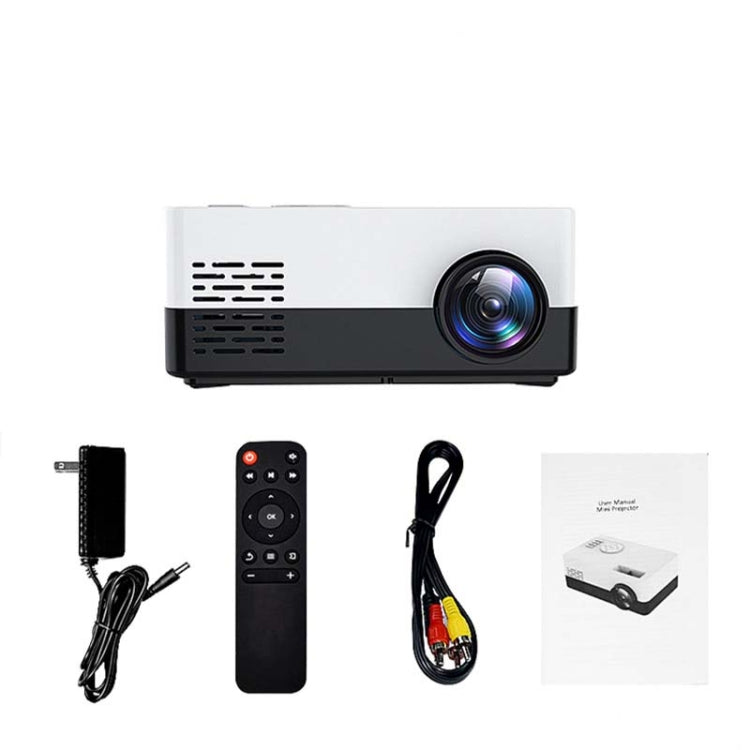 S261/J16 Home Mini HD 1080P Portable LED Projector, Support TF Card / AV / U Disk, Plug Specification:US Plug(Blue White) - Mini Projector by PMC Jewellery | Online Shopping South Africa | PMC Jewellery | Buy Now Pay Later Mobicred