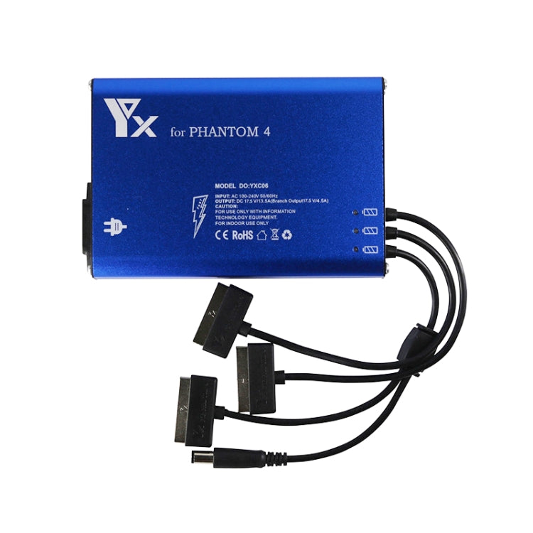 For DJI Phantom 4 Pro Advanced+ Charger  4 in 1 Hub Intelligent Battery Controller Charger, Plug Type:UK Plug - free shipping - PMC TechLife - Order now!