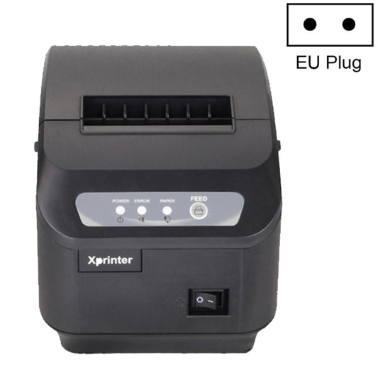 Xprinter XP-Q200II Thermal Small Receipt Printer Catering And Kitchen Receipt Printer 80mm Cutter, Interface Type:USB COM Interface(EU Plug) - Printer by Xprinter | Online Shopping South Africa | PMC Jewellery | Buy Now Pay Later Mobicred