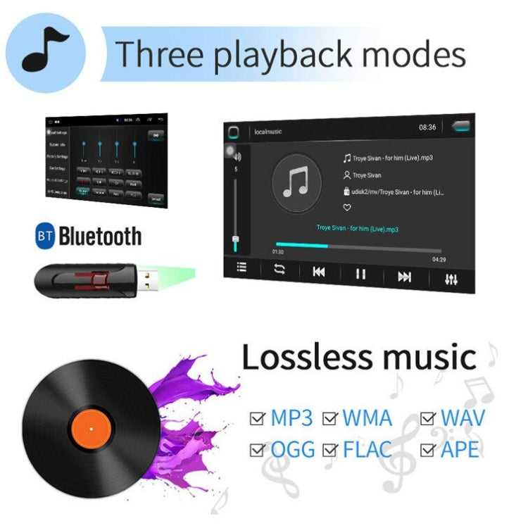 Universal Machine Android Smart Navigation Car Navigation DVD Reversing Video Integrated Machine, Size:10inch 1+16G, Specification:Standard+4 Lights Camera - Car DVD by PMC TechLife | Online Shopping South Africa | PMC TechLife | Buy Now Pay Later Mobicred
