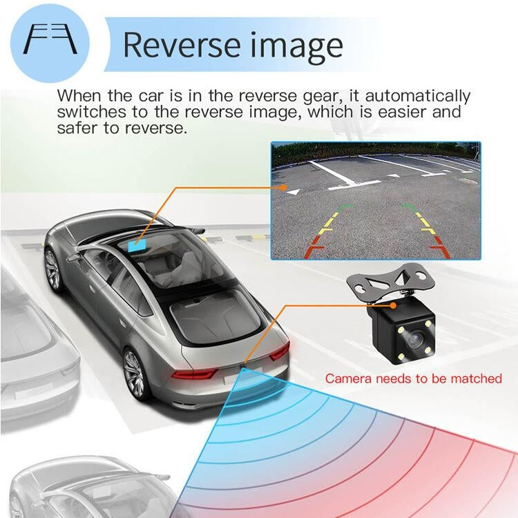 Universal Machine Android Smart Navigation Car Navigation DVD Reversing Video Integrated Machine, Size:10inch 2+16G, Specification:Standard+4 Lights Camera - free shipping - PMC TechLife - Order now!