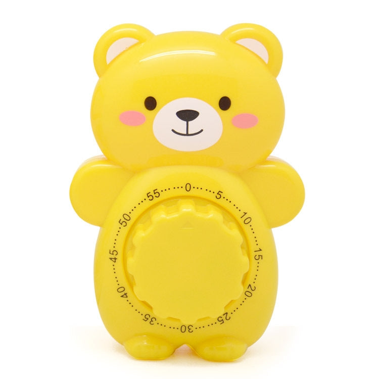 Cartoon Bear Timer Kitchen Gadget Mechanical Timer(Yellow) - Digital Countdown by PMC Jewellery | Online Shopping South Africa | PMC Jewellery | Buy Now Pay Later Mobicred