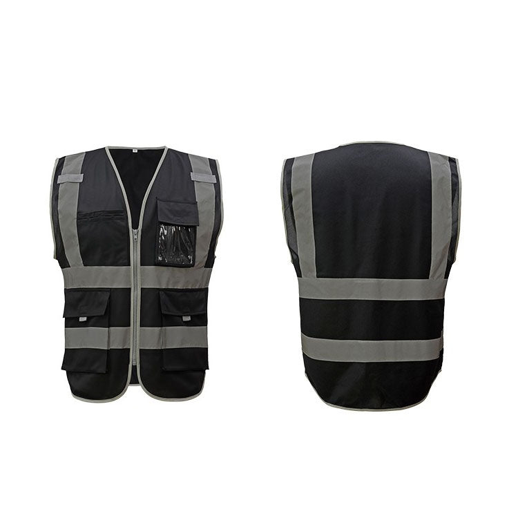 Multi-pockets Safety Vest Reflective Workwear Clothing, Size:XXL-Chest 130cm(Black) - Reflective Safety Clothing by PMC Jewellery | Online Shopping South Africa | PMC Jewellery | Buy Now Pay Later Mobicred