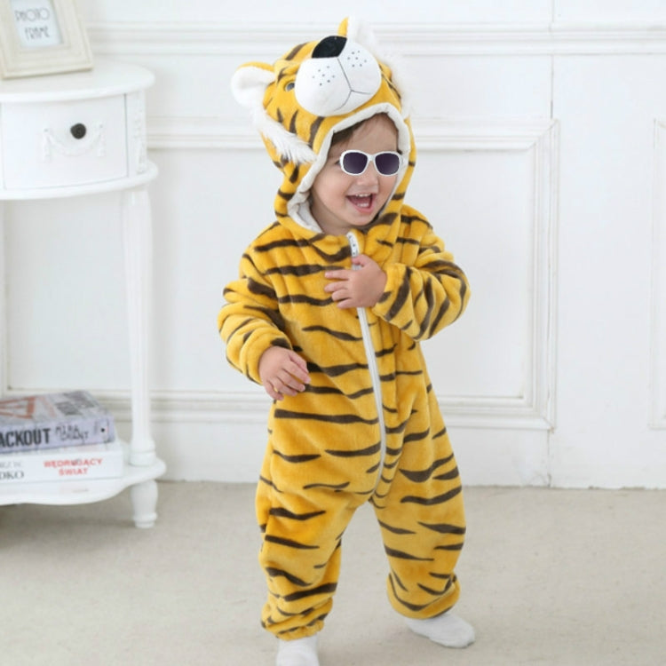 Babies Cartoon Animal Shape Flannel Jumpsuit Romper, Size:90CM(Tiger) - Baby Clothing by PMC Jewellery | Online Shopping South Africa | PMC Jewellery | Buy Now Pay Later Mobicred