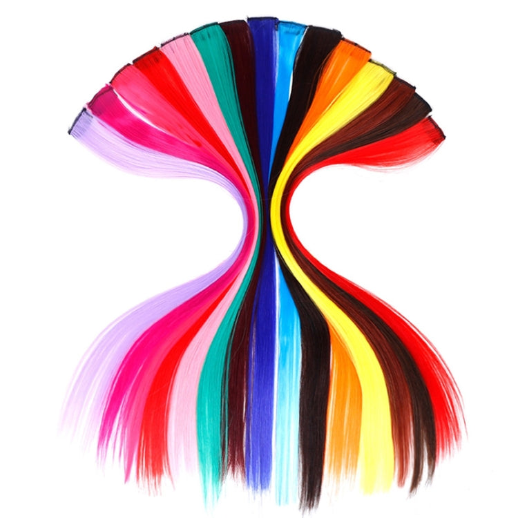 10 PCS Chemical Fiber Wig One-Step Gradient Color Single Card Wig, Stretched Length:24inches(22#) - free shipping - PMC TechLife - Order now!
