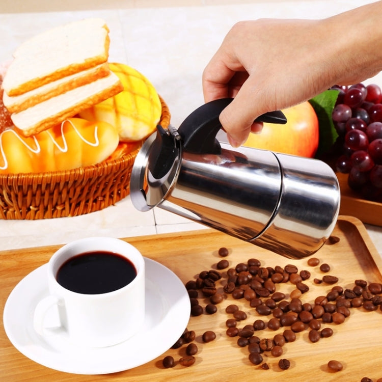 Stainless Steel Moka Coffee Maker Pot Filter(100ml) - free shipping - PMC TechLife - Order now!