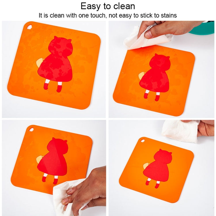 Anti-scald and Heat-resistant Placemats Home Waterproof and Oil-proof Table Mats Silicone Coasters, Size:Large, Style:Bunny - Insulation by PMC Jewellery | Online Shopping South Africa | PMC Jewellery | Buy Now Pay Later Mobicred