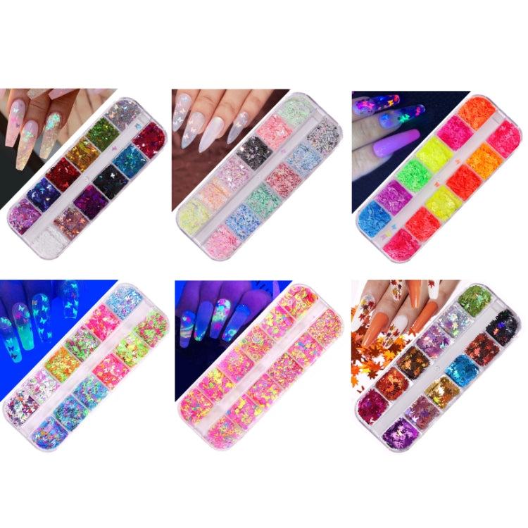 2 PCS Nail Art Butterfly Laser Symphony Sequins, Specification:11 - Nail Stickers by PMC Jewellery | Online Shopping South Africa | PMC Jewellery | Buy Now Pay Later Mobicred