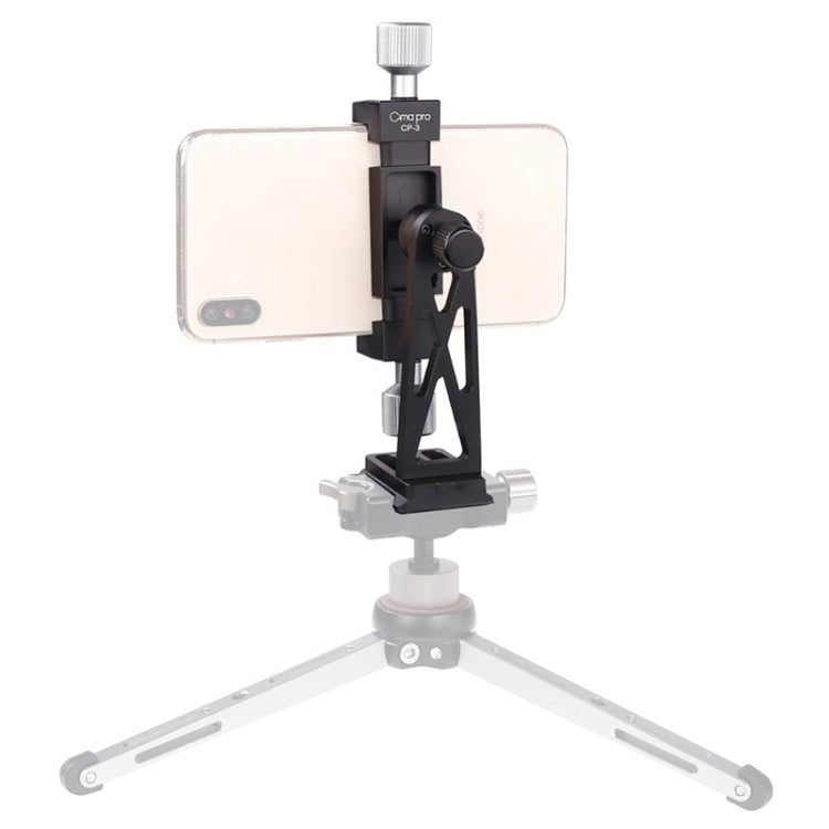 CP-3 Rotating All Metal Tripod Fixing Clip Mobile Phone Live Brackt for 4.5-7.3 inch Phones - Stand by PMC Jewellery | Online Shopping South Africa | PMC Jewellery | Buy Now Pay Later Mobicred