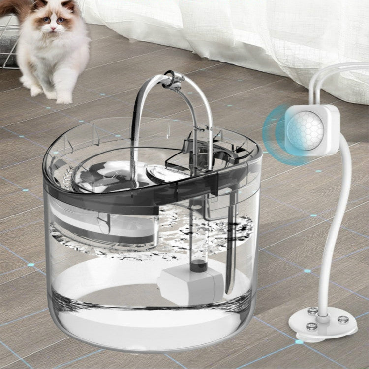 Pet Automatic Circulating Silent And Does Not Leak Electricity Water Dispenser, Specification: EU Plug, Style:Smart Induction Starter - Drinking Fountain by PMC Jewellery | Online Shopping South Africa | PMC Jewellery