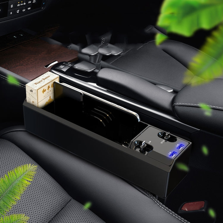 Car Seat Storage Box With Cable Car USB Charger, Style:2-wire + Storage Box - DIY Modified Charger by PMC TechLife | Online Shopping South Africa | PMC TechLife | Buy Now Pay Later Mobicred