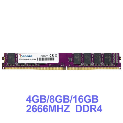 ADATA DDR4 2666 Desktop Computer Memory Module, Memory Capacity: 8GB - RAMs by ADATA | Online Shopping South Africa | PMC Jewellery | Buy Now Pay Later Mobicred