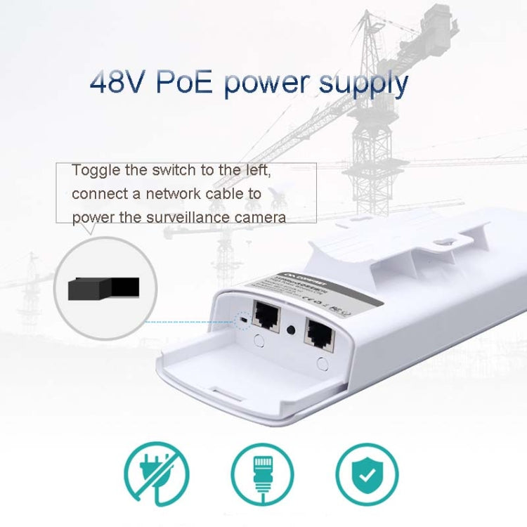 2 PCS COMFAST E314n 300mbps Covers 5 Kilometers Wifi Base Station Wireless Bridge, Plug Type:UK Plug - free shipping - PMC Jewellery - Order now!