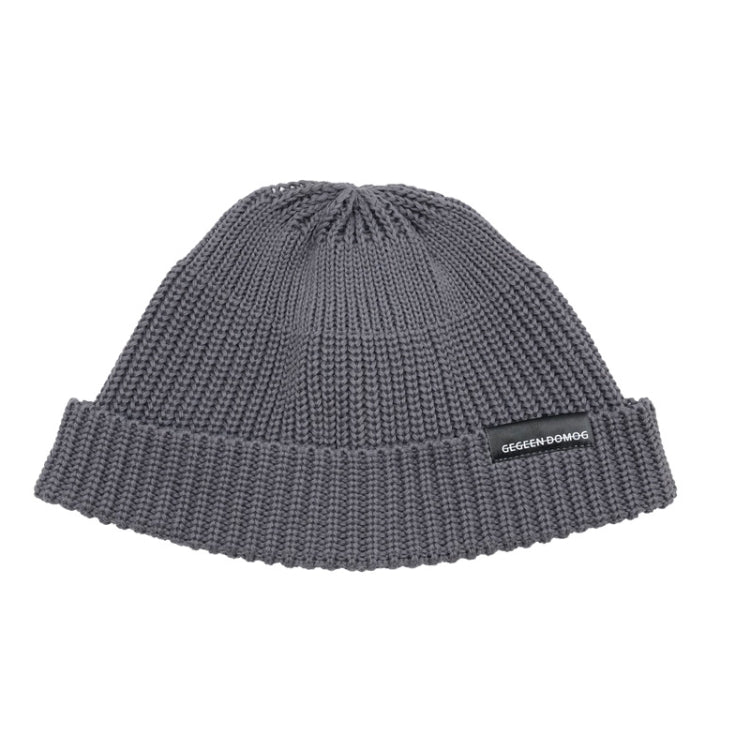 A21 Short Beanie Retro Hip Hop Knitted Cap, Size:One Size(Gray) - Knitted Cap by PMC Jewellery | Online Shopping South Africa | PMC Jewellery