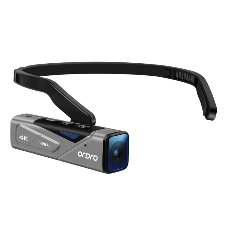 ORDRO EP7 4K Head-Mounted  Auto Focus Live Video Smart Sports Camera, Style:Without Remote Control(Silver Black) - Other Camera by PMC Jewellery | Online Shopping South Africa | PMC Jewellery | Buy Now Pay Later Mobicred