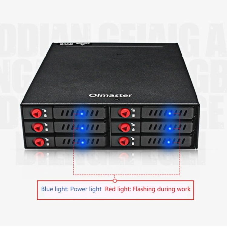 OImaster MR-6601 Six-Bay Optical Drive Hard Disk Box - free shipping - PMC Jewellery - Order now!