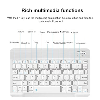 YS-001 7-8 inch Tablet Phones Universal Mini Wireless Bluetooth Keyboard, Style:Only Keyboard(Black) - Universal Keyboard by PMC Jewellery | Online Shopping South Africa | PMC Jewellery