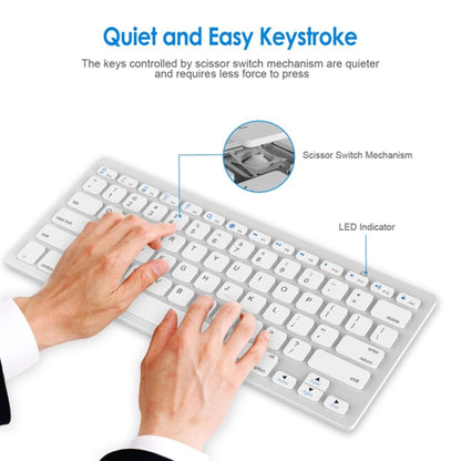 X5 Ultra-Thin Mini Wireless Keyboard + Wireless Mouse Set, Support Win / Android / IOS System(Silver) - Universal Keyboard by PMC Jewellery | Online Shopping South Africa | PMC Jewellery