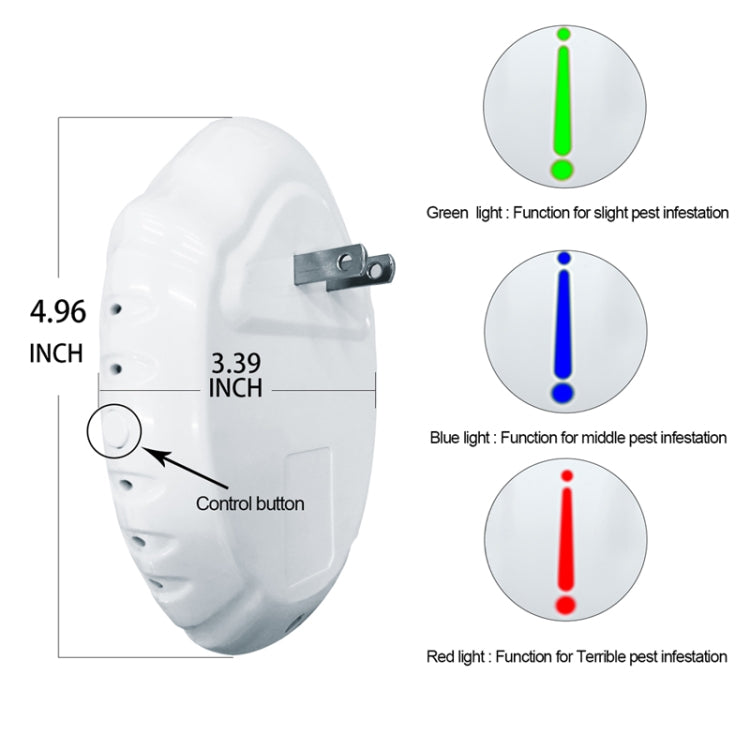 DC-9014 Household Multifunctional Ultrasonic Electronic Mosquito Repellent(EU Plug) - Repellents by PMC TechLife | Online Shopping South Africa | PMC TechLife | Buy Now Pay Later Mobicred