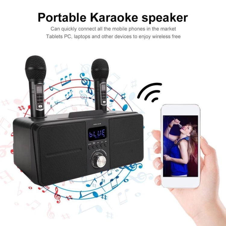 SDRD SD309 Wireless Microphone Bluetooth Audio All-In-One Machine(Golden) - Microphone by PMC Jewellery | Online Shopping South Africa | PMC Jewellery | Buy Now Pay Later Mobicred