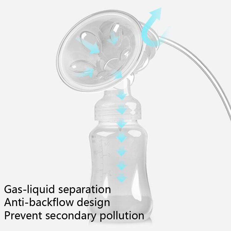 Large Suction Smart Electric Bilateral Breast Pump 12-Speed Silent Breast Pump(Yellow) - Cups & Silicone Nipple by PMC TechLife | Online Shopping South Africa | PMC TechLife