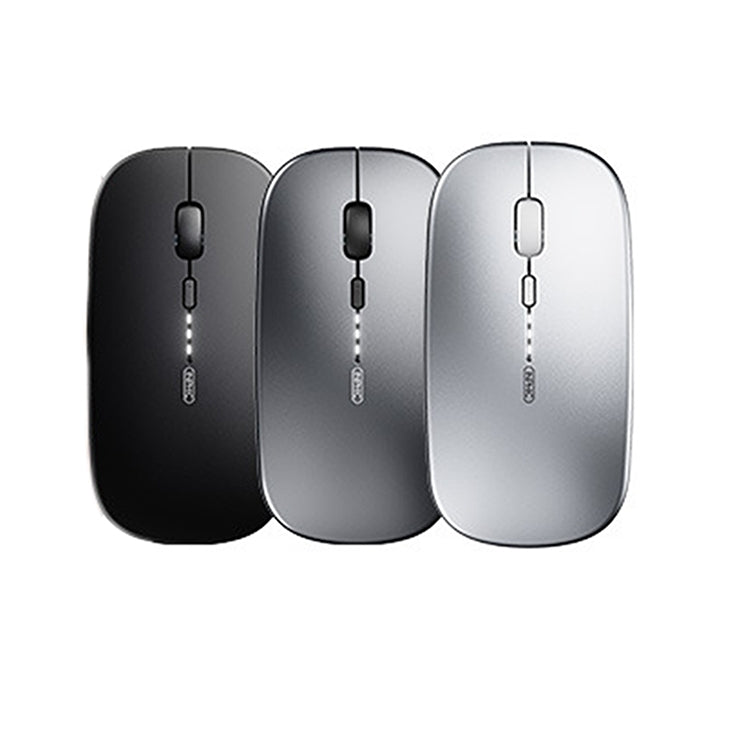 Inphic PM1 Office Mute Wireless Laptop Mouse, Style:Battery Display(Metallic Gray) - Wireless Mice by Inphic | Online Shopping South Africa | PMC TechLife | Buy Now Pay Later Mobicred