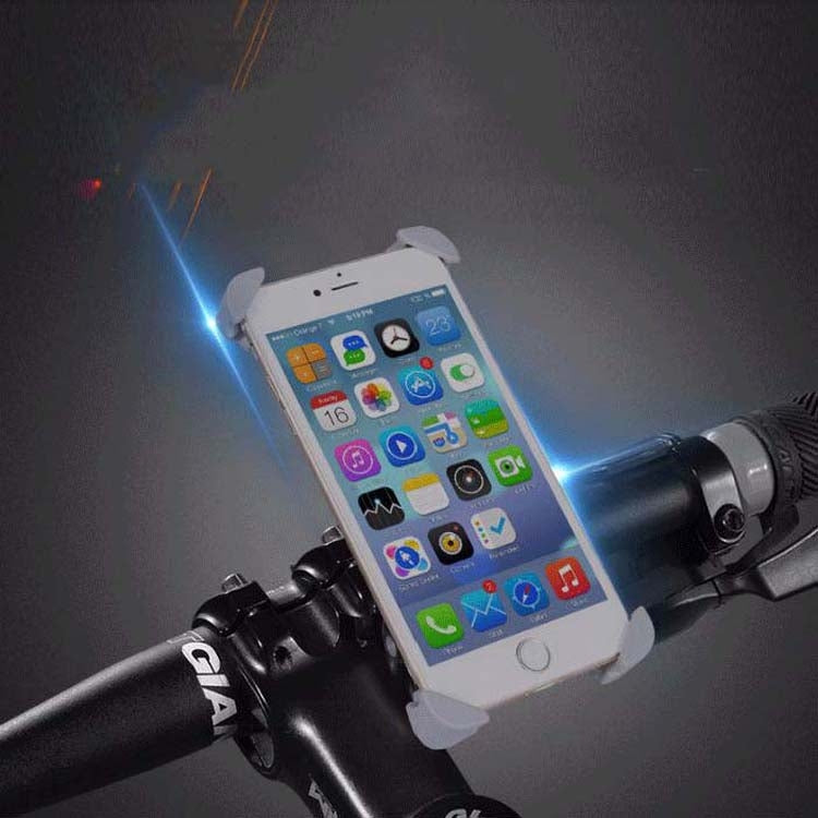 Motorcycle Bicycle Phone Holder Outdoor Riding Equipment Suitable For 4.7-8 Inch Mobile Phone/Tablet(Gray) - Holders by PMC Jewellery | Online Shopping South Africa | PMC Jewellery | Buy Now Pay Later Mobicred