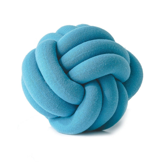 Hand-Made Knotted Ball Pillow, Size: Diameter: 25~30cm(Coral Blue) - Cushions & Pillows by PMC Jewellery | Online Shopping South Africa | PMC Jewellery | Buy Now Pay Later Mobicred