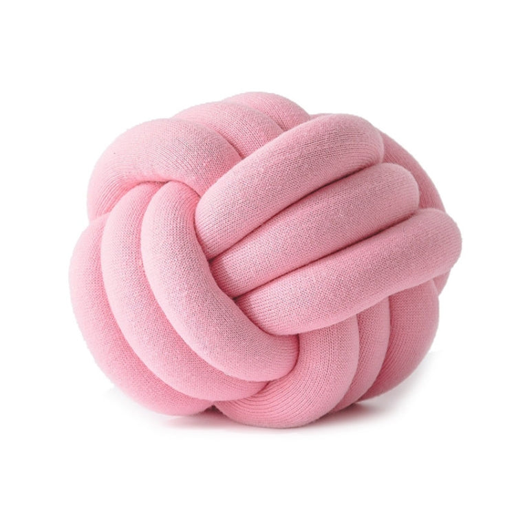 Hand-Made Knotted Ball Pillow, Size: Diameter: 25~30cm(Pink) - Cushions & Pillows by PMC Jewellery | Online Shopping South Africa | PMC Jewellery | Buy Now Pay Later Mobicred