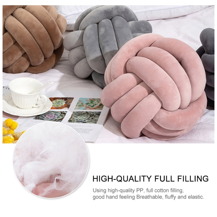 Hand-Made Knotted Ball Pillow, Size: Diameter: 25~30cm(Fishy Red) - Cushions & Pillows by PMC TechLife | Online Shopping South Africa | PMC TechLife | Buy Now Pay Later Mobicred