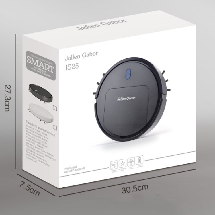 Jallen Gabor IS25 Household Charging Automatic Sweeping Robot Smart Vacuum Cleaner, Product specifications: 25X25X6cm - Robot Vacuum Cleaner by PMC Jewellery | Online Shopping South Africa | PMC Jewellery | Buy Now Pay Later Mobicred