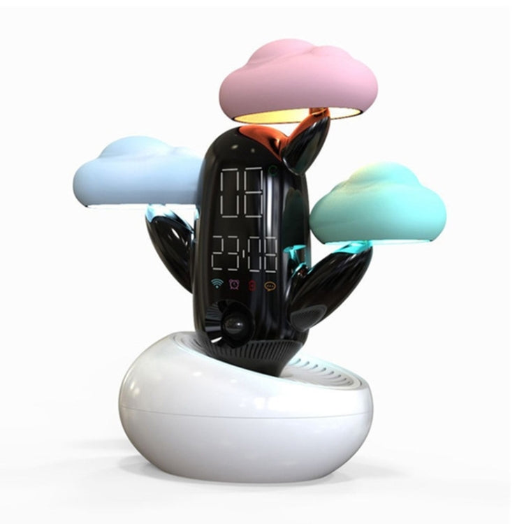 Cloud Weather Time Light Multifunctional Smart Induction Child Wake Up Alarm Clock(White) - Novelty Clock by PMc TechLife | Online Shopping South Africa | PMc TechLife | Buy Now Pay Later Mobicred