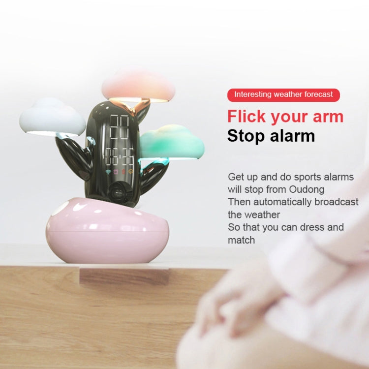 Cloud Weather Time Light Multifunctional Smart Induction Child Wake Up Alarm Clock(White) - Novelty Clock by PMc TechLife | Online Shopping South Africa | PMc TechLife | Buy Now Pay Later Mobicred