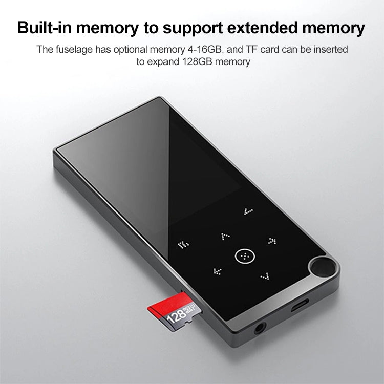 E05 2.4 inch Touch-Button MP4 / MP3 Lossless Music Player, Support E-Book / Alarm Clock / Timer Shutdown, Memory Capacity: 16GB without Bluetooth(Blue) - free shipping - PMC Jewellery - Order now!