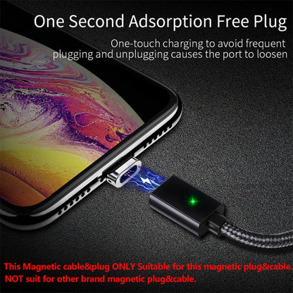 2 PCS ESSAGER Smartphone Fast Charging and Data Transmission Magnetic Cable with 8 Pin Magnetic Head, Cable Length: 2m(Silver) - Charging Cable & Head by PMC Jewellery | Online Shopping South Africa | PMC Jewellery | Buy Now Pay Later Mobicred