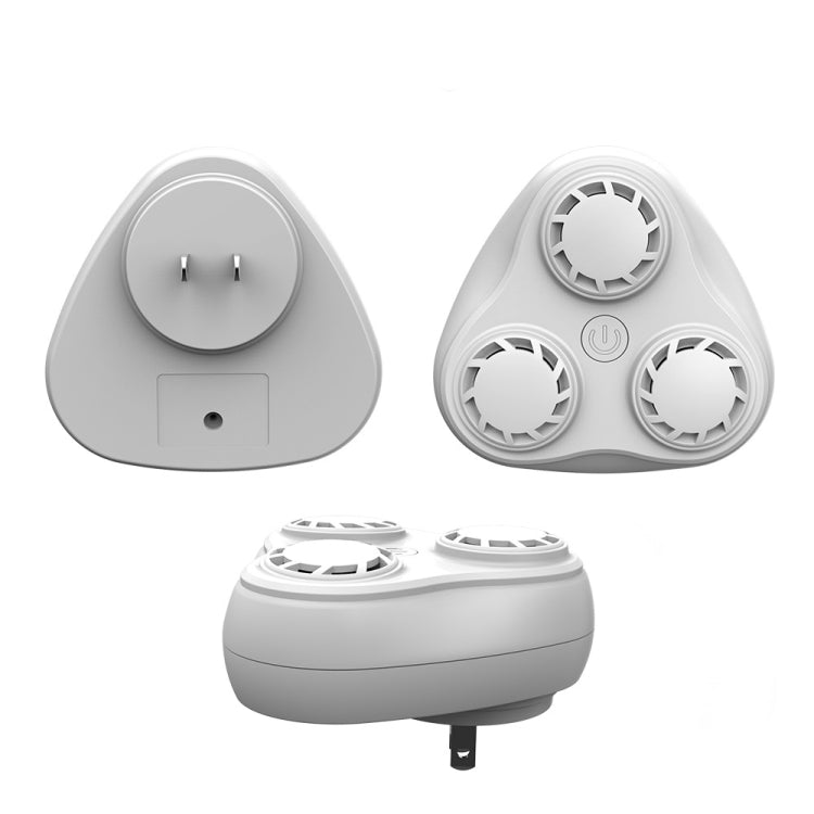 BG310 3-Horn Ultrasonic Automatic Frequency Conversion Mouse Repeller/Insect Repellent/Mosquito Repellent, Product specifications: UK Plug 220V(White) - Repellents by PMC TechLife | Online Shopping South Africa | PMC TechLife | Buy Now Pay Later Mobicred