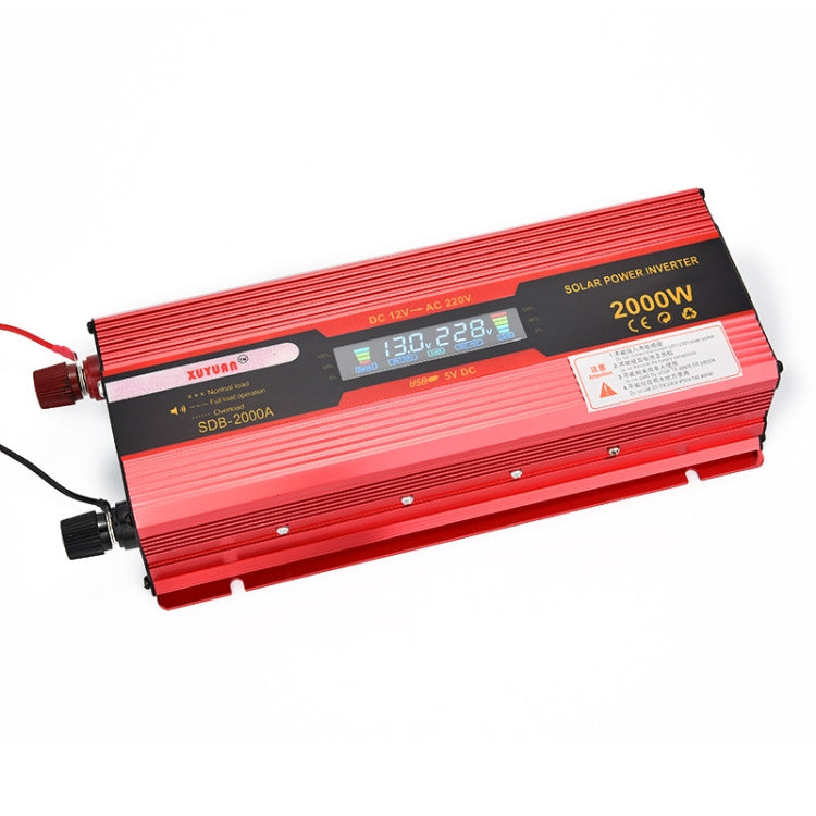 XUYUAN 2000W Car Battery Inverter with LCD Display, Specification: 24V to 220V -  by XUYUAN | Online Shopping South Africa | PMC Jewellery | Buy Now Pay Later Mobicred