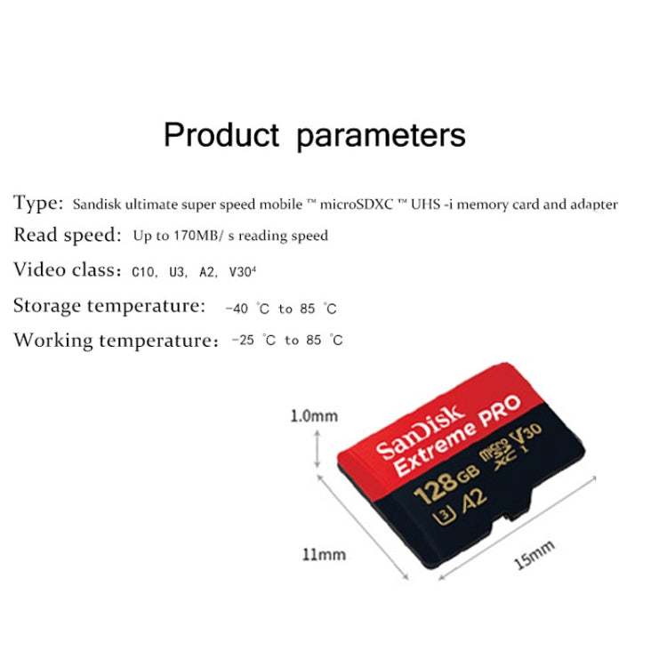 SanDisk U3 High-Speed Micro SD Card  TF Card Memory Card for GoPro Sports Camera, Drone, Monitoring 32GB(A1), Colour: Gold Card - Micro SD Card by SanDisk | Online Shopping South Africa | PMC Jewellery | Buy Now Pay Later Mobicred