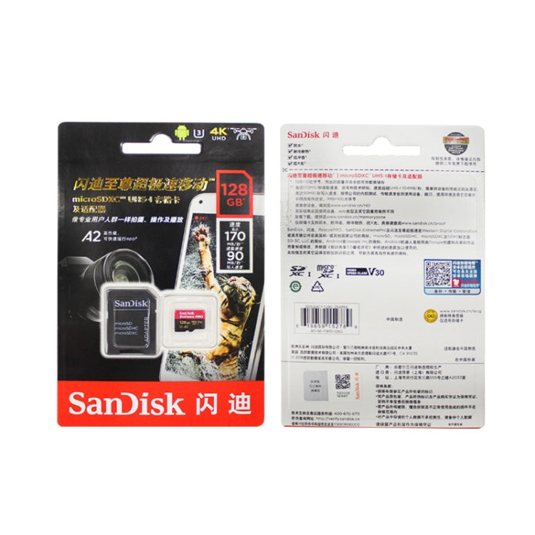 SanDisk U3 High-Speed Micro SD Card  TF Card Memory Card for GoPro Sports Camera, Drone, Monitoring 32GB(A1), Colour: Black Card - Micro SD Card by SanDisk | Online Shopping South Africa | PMC Jewellery | Buy Now Pay Later Mobicred