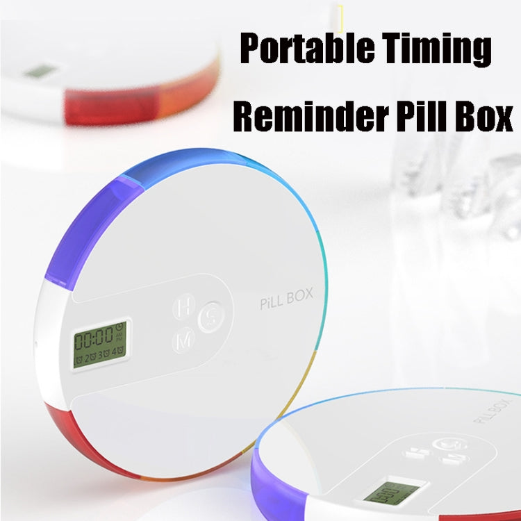 TF217 Portable Timing Reminder Dustproof Plastic Pill Box Pill Storage Box(Colorful) - Pill Boxes by PMC Jewellery | Online Shopping South Africa | PMC Jewellery