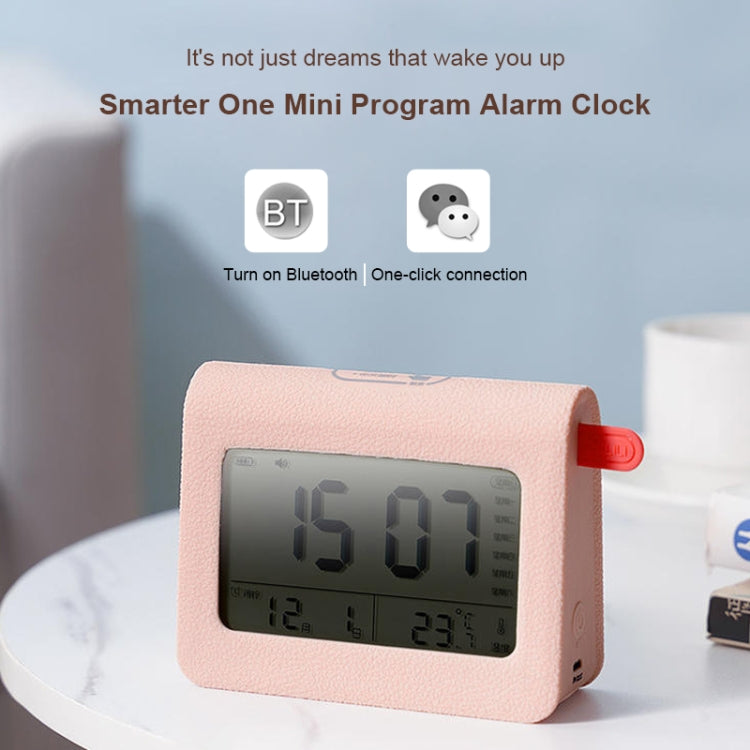 ZKLiLi Lazy Snooze Applet Alarm Clock Bedside Bluetooth Multifunctional Silent Digital Alarm Clock(Pink) - free shipping - PMc TechLife - Order now!