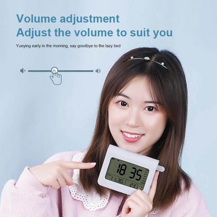 ZKLiLi Lazy Snooze Applet Alarm Clock Bedside Bluetooth Multifunctional Silent Digital Alarm Clock(Pink) - free shipping - PMc TechLife - Order now!