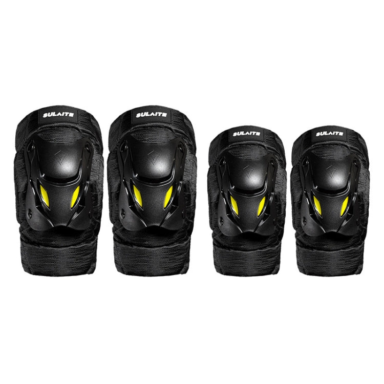 SULAITE Motorcycle Protector Rider Wind Warmth Protective Gear Riding Equipment, Colour: Black Knee Pads - Protective Gear by SULAITE | Online Shopping South Africa | PMC TechLife | Buy Now Pay Later Mobicred