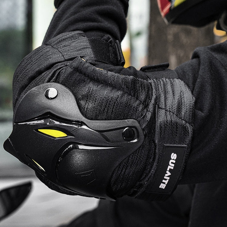 SULAITE Motorcycle Protector Rider Wind Warmth Protective Gear Riding Equipment, Colour: Black Elbow Pads - free shipping - PMC TechLife - Order now!