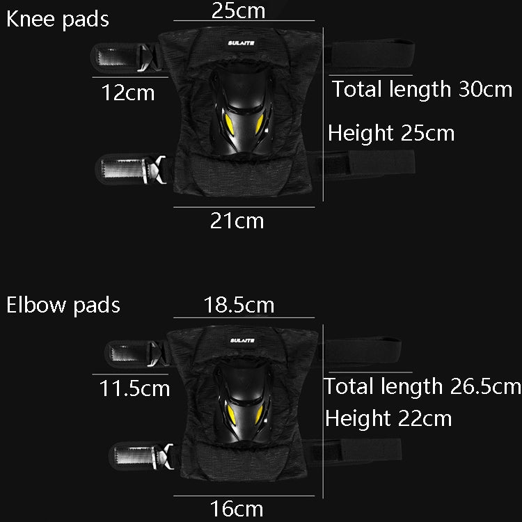 SULAITE Motorcycle Protector Rider Wind Warmth Protective Gear Riding Equipment, Colour: Black Elbow Pads - free shipping - PMC TechLife - Order now!
