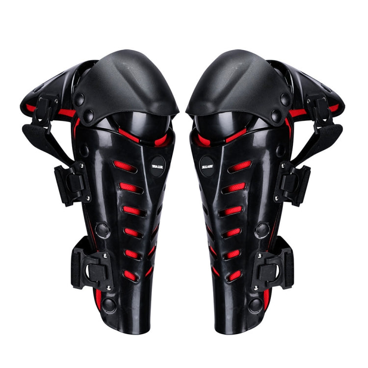 SULAITE Motorcycle Outdoor Riding Anti-Fall Protective Gear Knee Pads(Black Red) - Protective Gear by SULAITE | Online Shopping South Africa | PMC TechLife | Buy Now Pay Later Mobicred