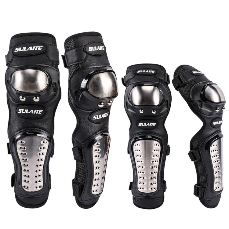 SULAITE GT341 Motorcycle Stainless Steel Knee Pads Elbow Pads Off-Road Cycling Racing Anti-Fall Sports Protective Gear - Protective Gear by SULAITE | Online Shopping South Africa | PMC TechLife | Buy Now Pay Later Mobicred