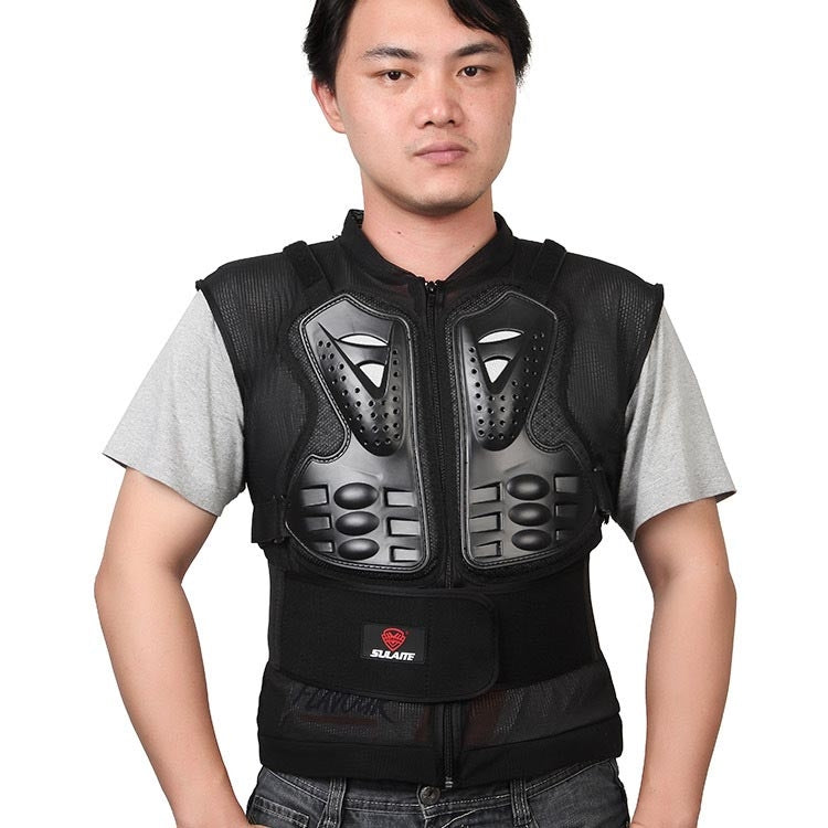 SULAITE GT-032 Motorcycle Racing Sleeveless Riding Protective Clothing, Specification: M(Black) - free shipping - PMC TechLife - Order now!